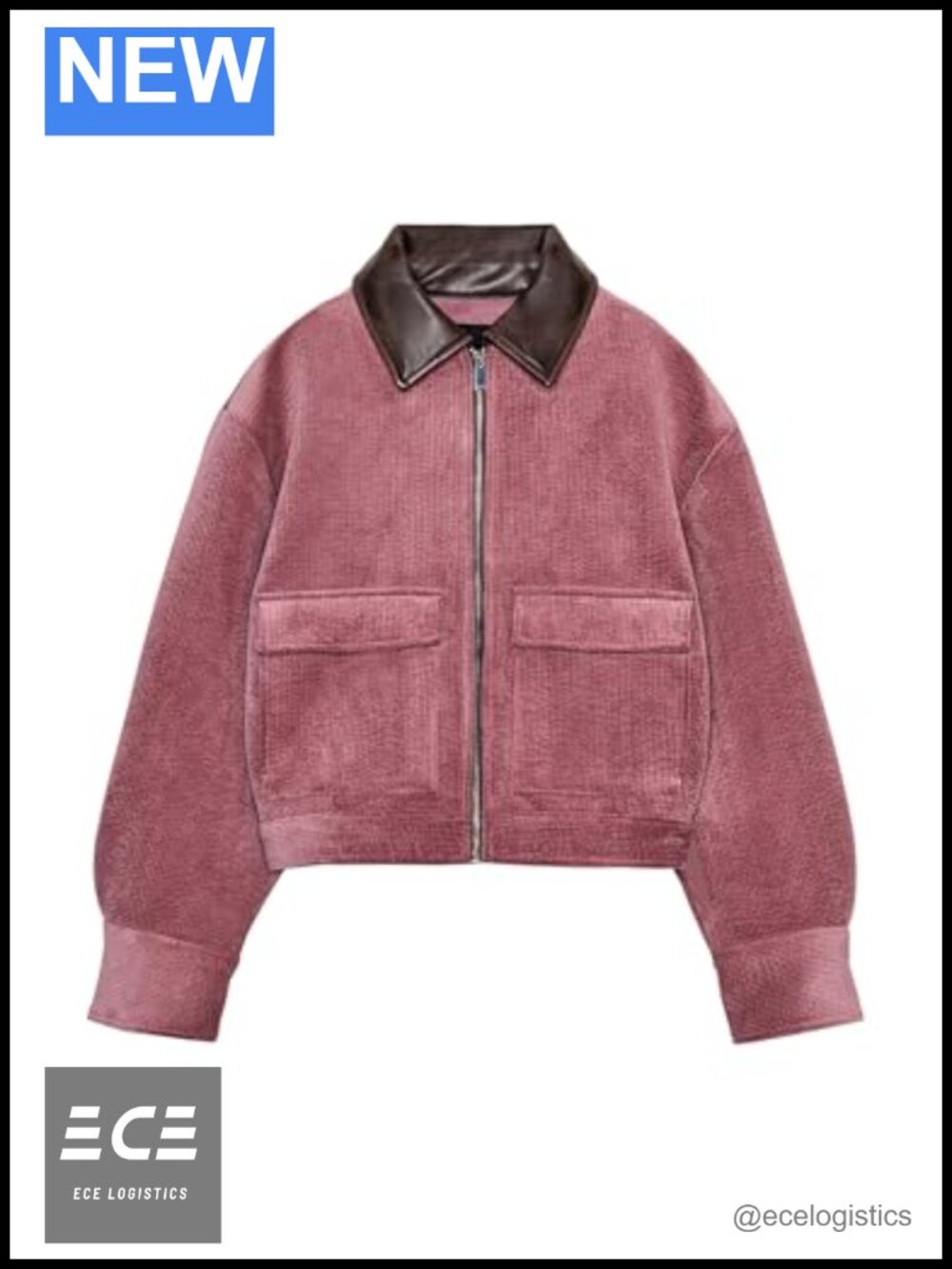 Womens Corduroy Cropped Bomber Jacket Lightweight Fall Casual Outerwear